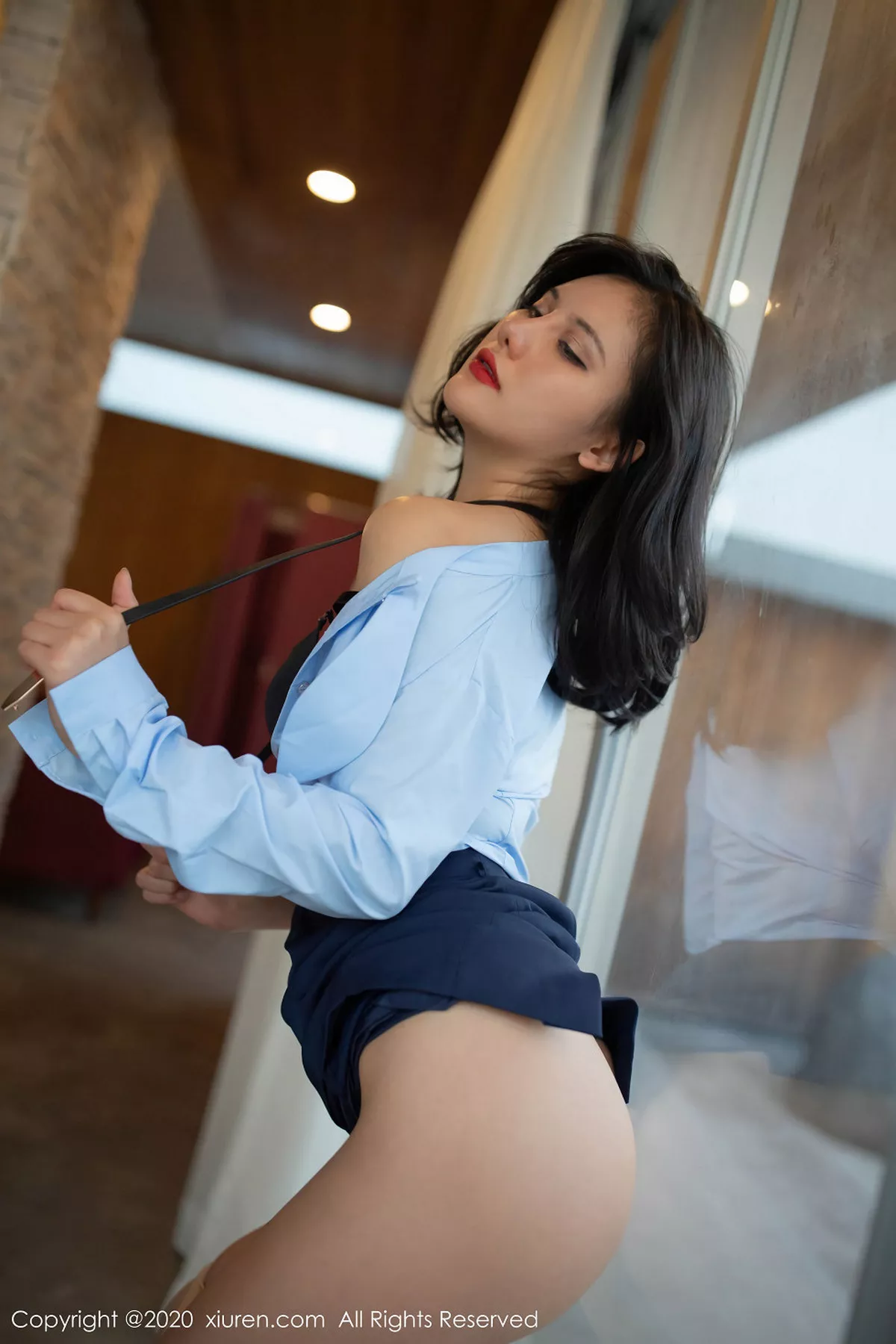 秀人集.com_[XiuRen秀人网]No.1979_嫩模就是阿朱啊餐厅经理主题超薄无内肉丝秀翘臀惹火诱惑写真87P