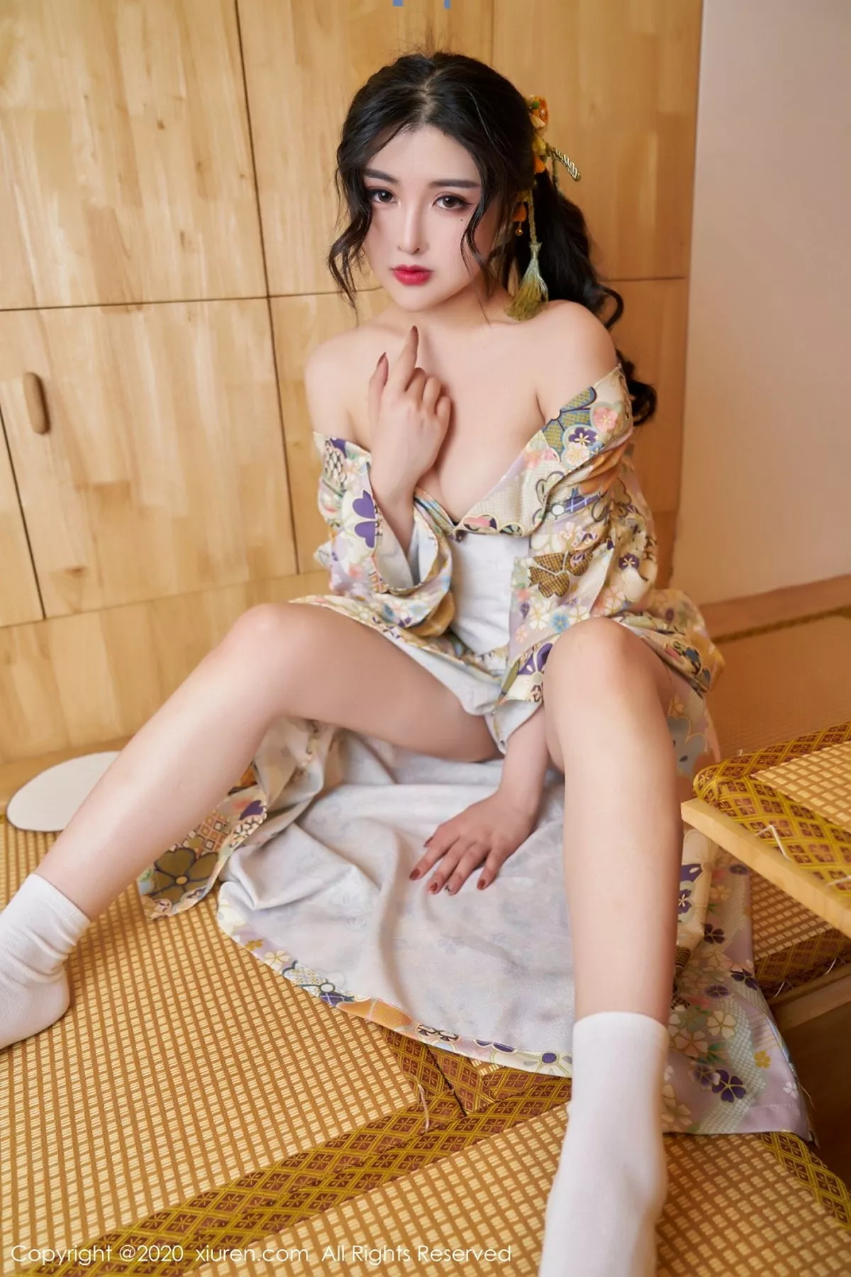 秀人集.com_[XiuRen秀人网]No.2853_嫩模韩静安私房花色性感和服半撩露白嫩翘臀美腿完美诱惑写真65P