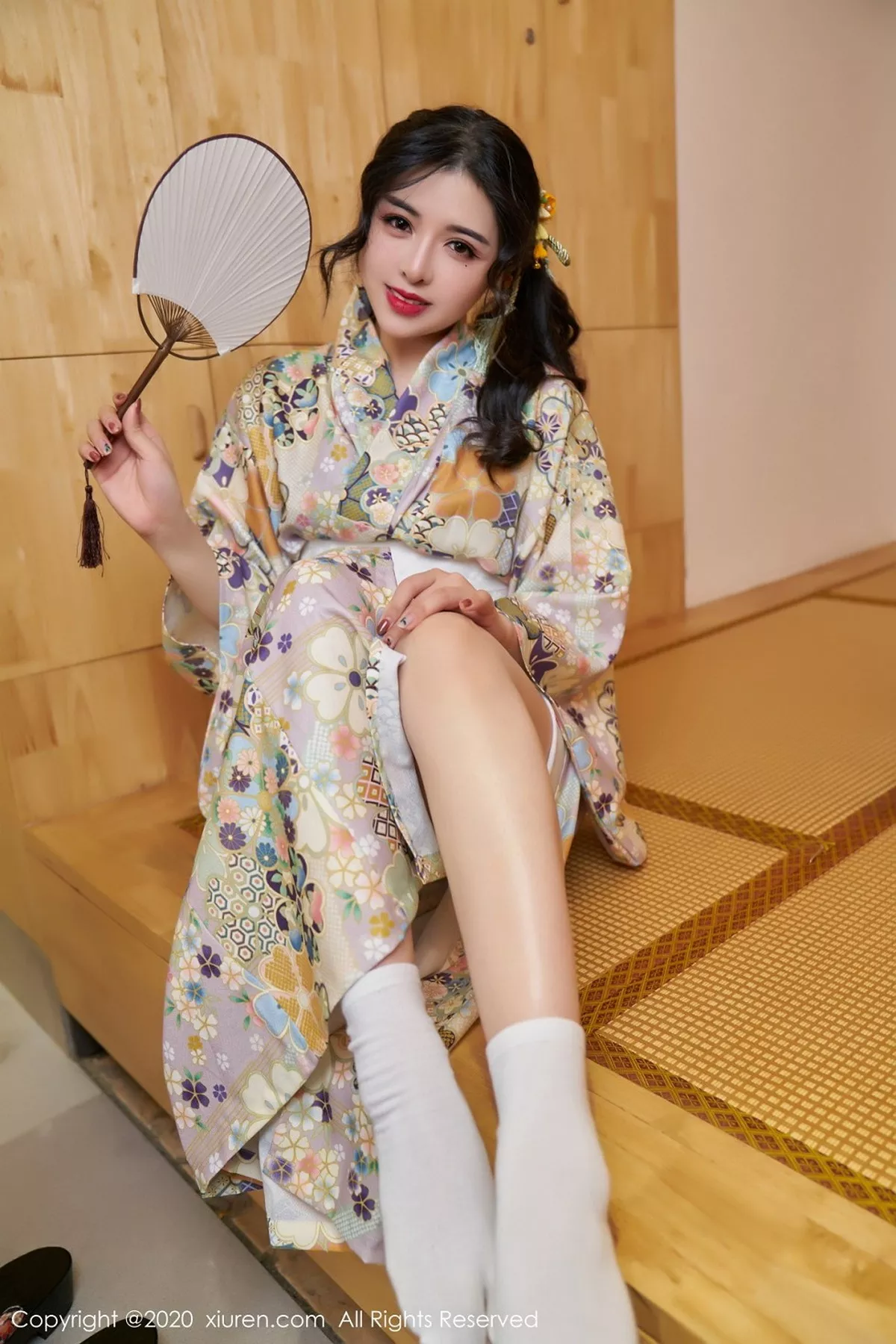 秀人集.com_[XiuRen秀人网]No.2853_嫩模韩静安私房花色性感和服半撩露白嫩翘臀美腿完美诱惑写真65P