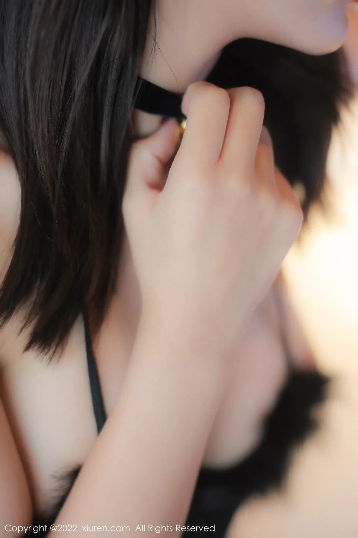 秀人集.com_[XiuRen秀人网]No.6018_模特夏沫沫tifa性感黑色毛绒比基尼配网格吊袜秀惹火身材诱惑写真80P