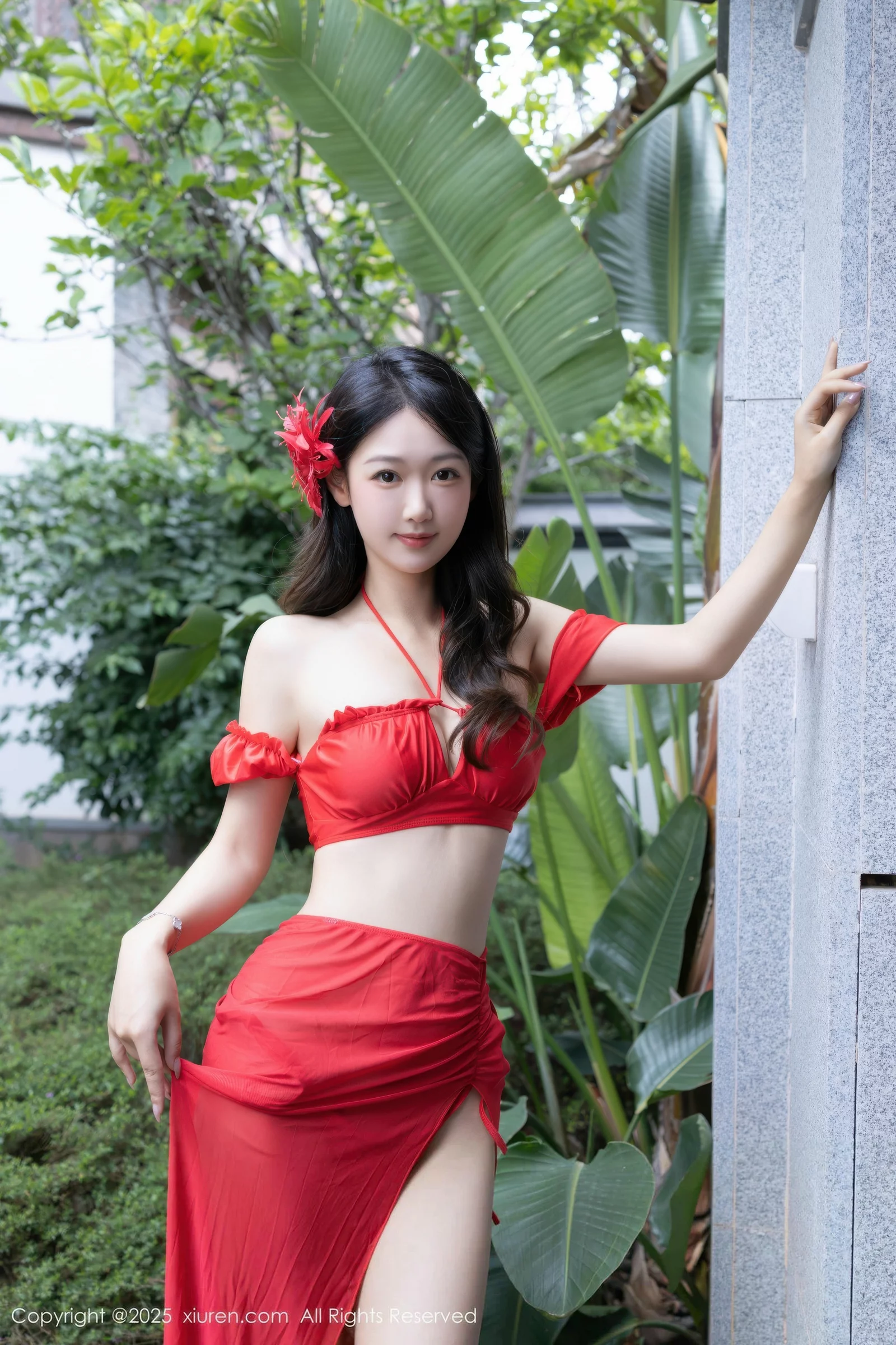 秀人集.com_[XiuRen秀人网]No.10662_模特唐安琪性感红色短裙露红色泳衣秀曼妙身姿迷人诱惑写真80P