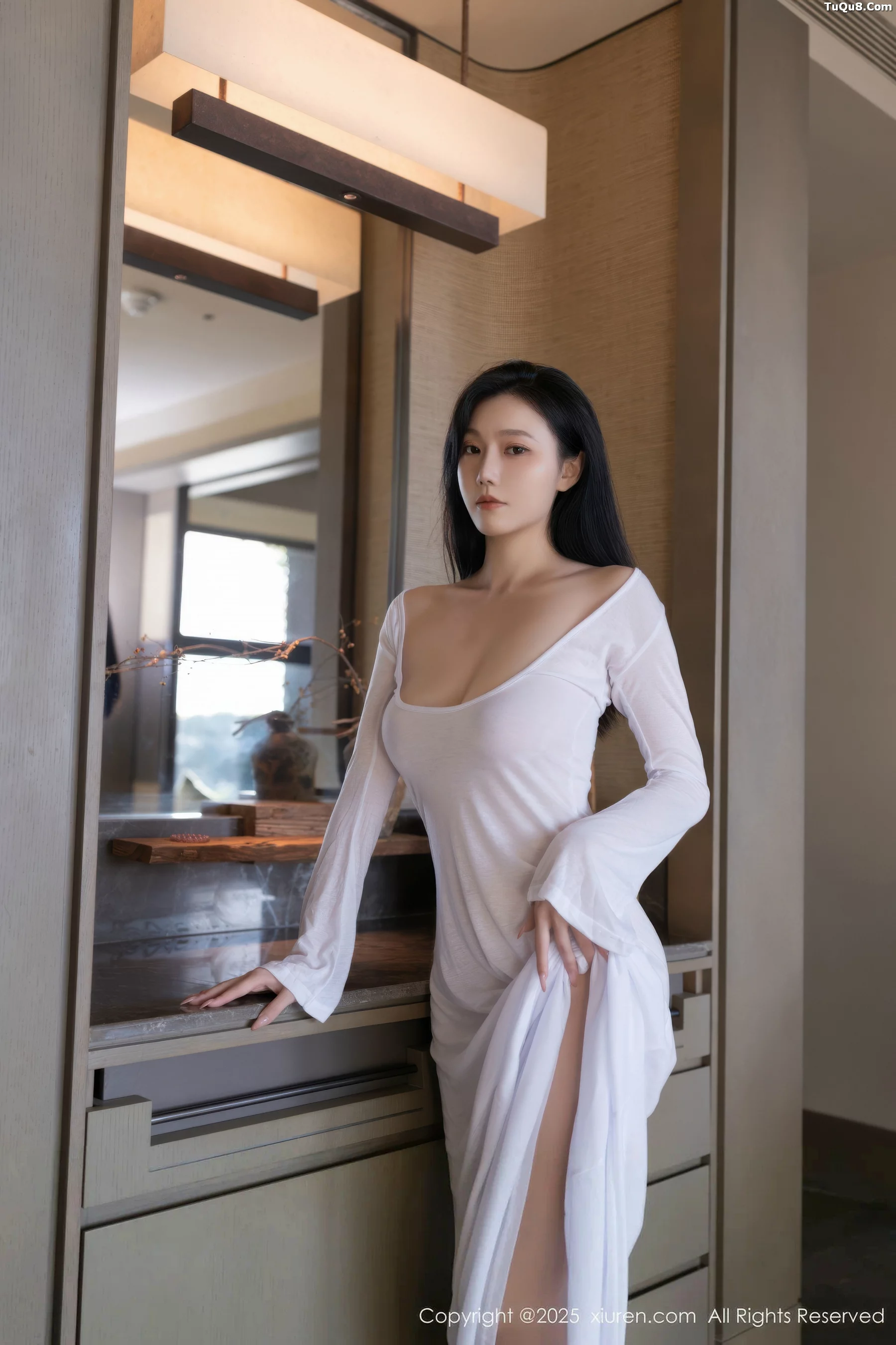 秀人集.com_[XiuRen秀人网]No.10747_模特安然anran性感白色连衣长裙配超薄肉色秀曼妙身姿诱惑写真80P