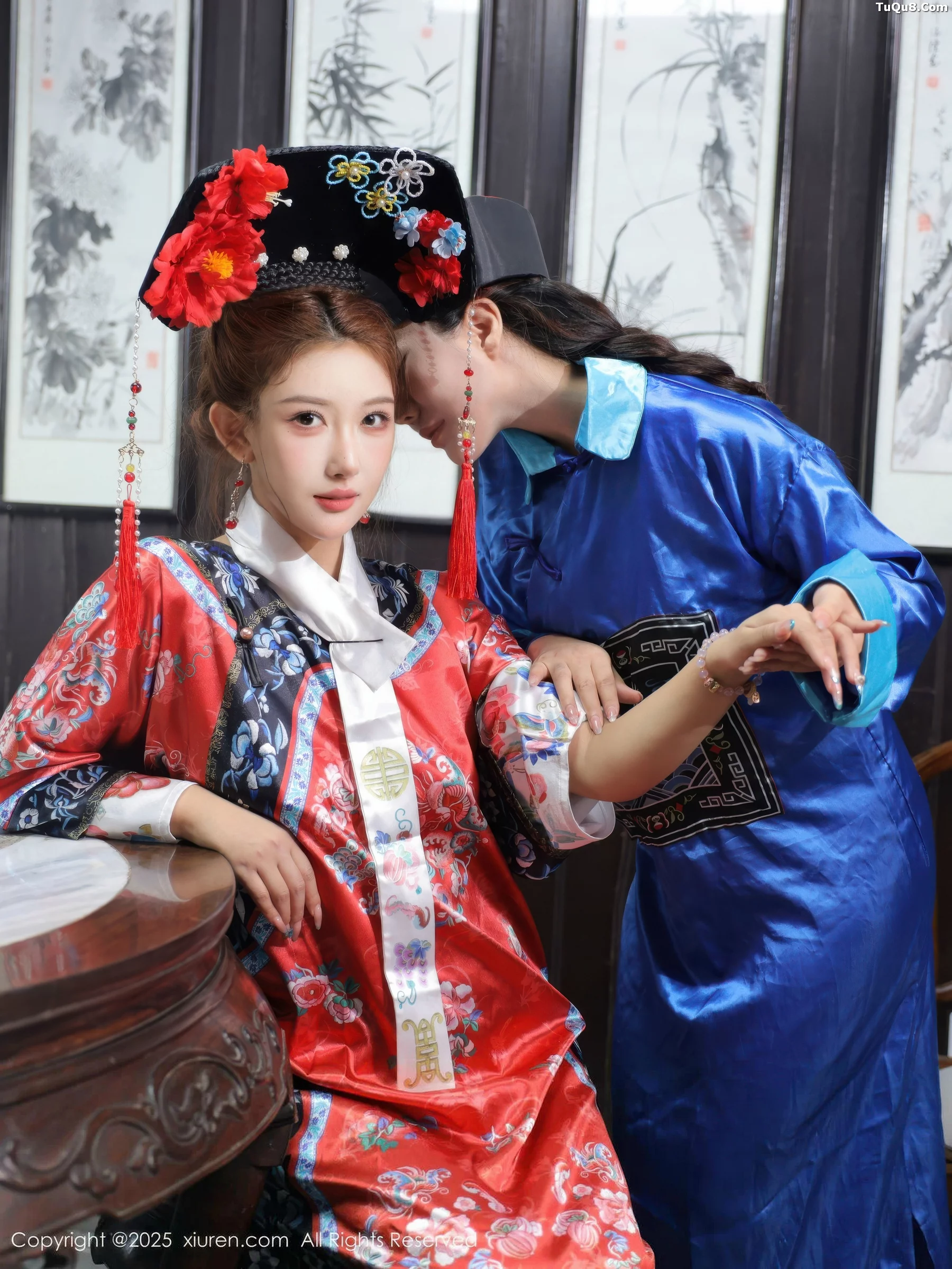 秀人集.com_[XiuRen秀人网]No.10762_模特金允希Yuki性感姐妹花古装Cos旗袍秀丰腴身姿撩人诱惑写真65P