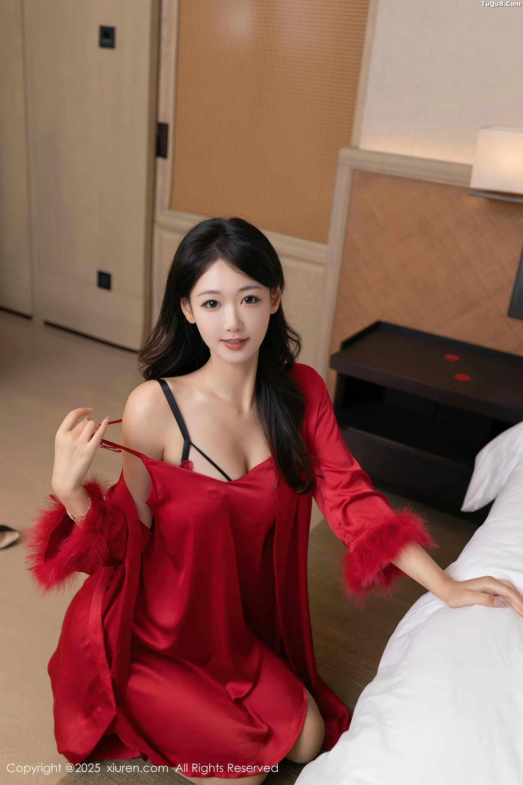 秀人集.com_[XiuRen秀人网]No.10768_模特唐安琪私房性感红色睡衣配超薄肉丝秀曼妙身姿撩人诱惑写真70P