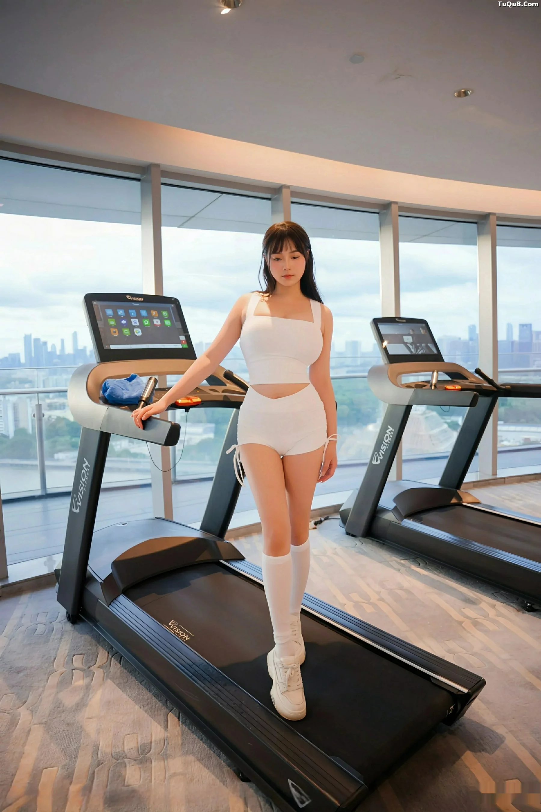 秀人集.com_[XiuRen秀人网]No.10808_模特软情健身房场景性感白色运动服配白丝袜秀曼妙身姿诱惑写真81P