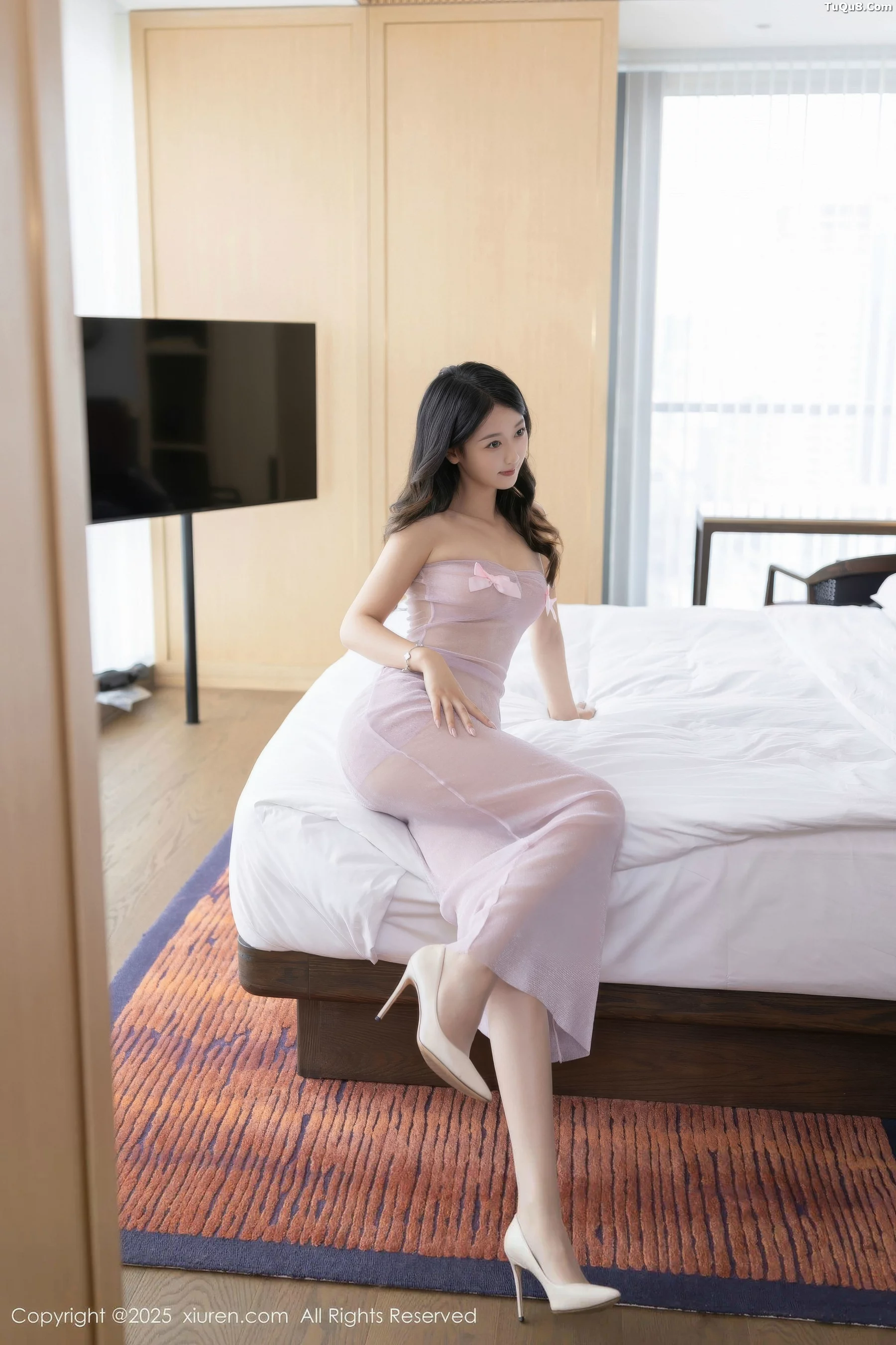 秀人集.com_[XiuRen秀人网]No.10844_模特唐安琪性感粉色连衣裙配超薄肉丝秀曼妙身姿迷人诱惑写真77P