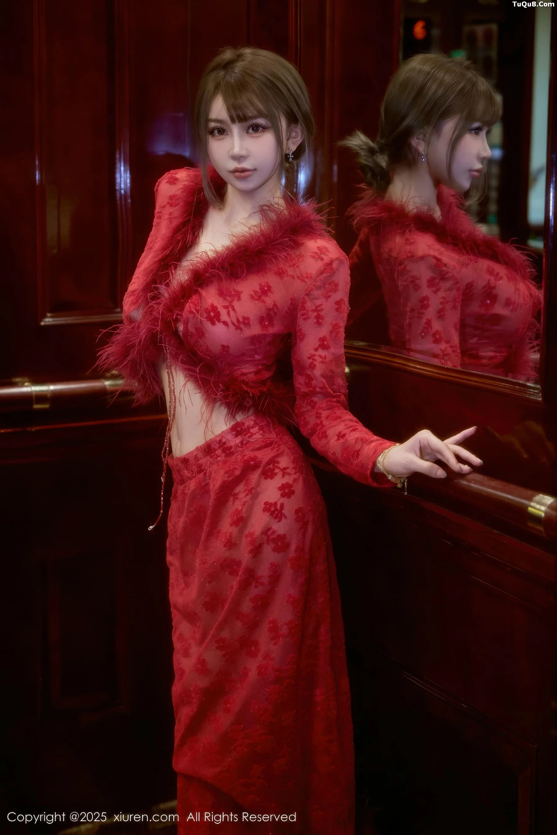 秀人集.com_[XiuRen秀人网]No.10848_模特Zoe柚柚性感红色复古服饰配超薄黑丝秀凹凸身材诱惑写真52P