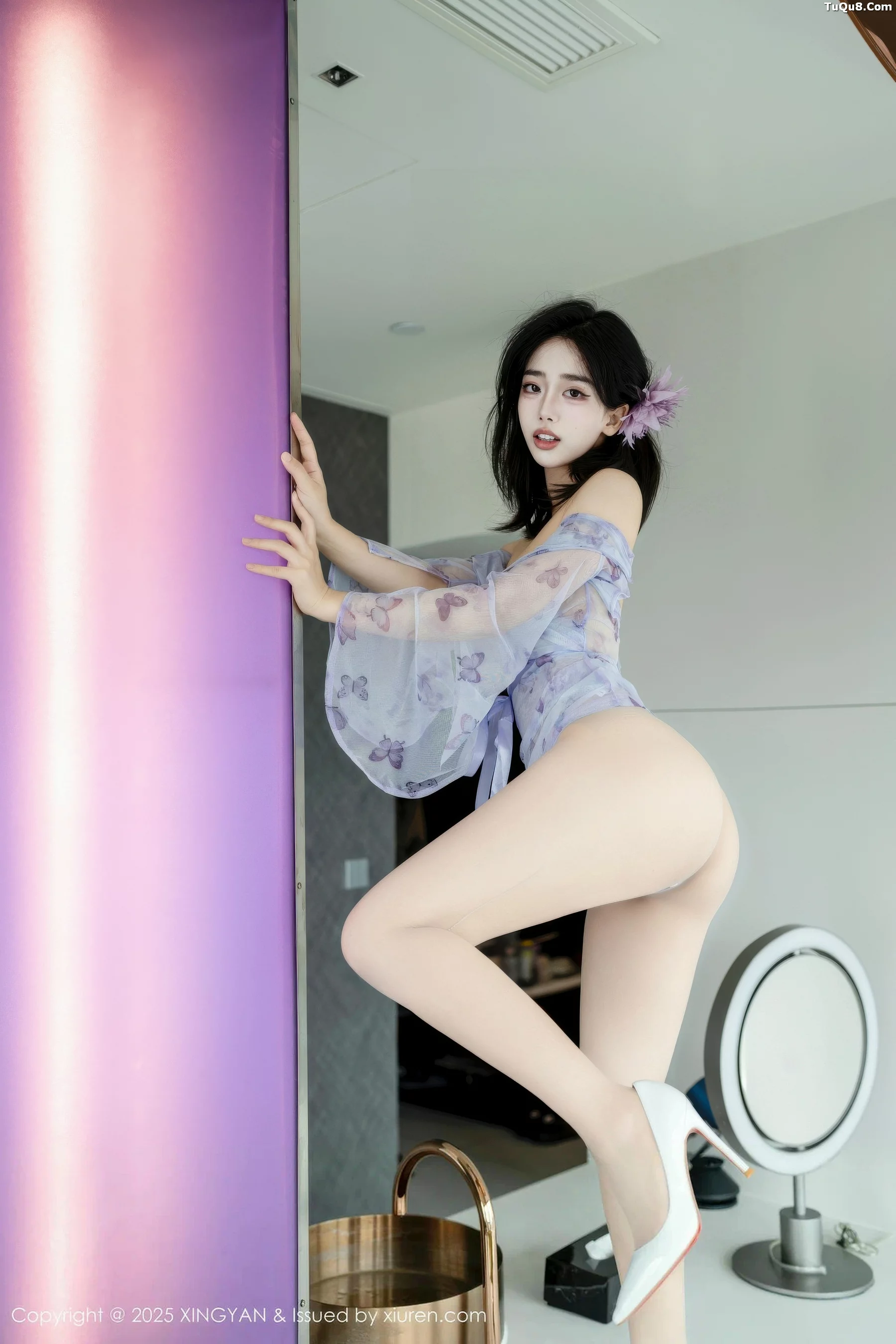 秀人集.com_[XINGYAN星颜社]VOL.409_模特阮福福性感蓝色轻透情趣服饰配肉丝袜秀曼妙身材诱惑写真63P