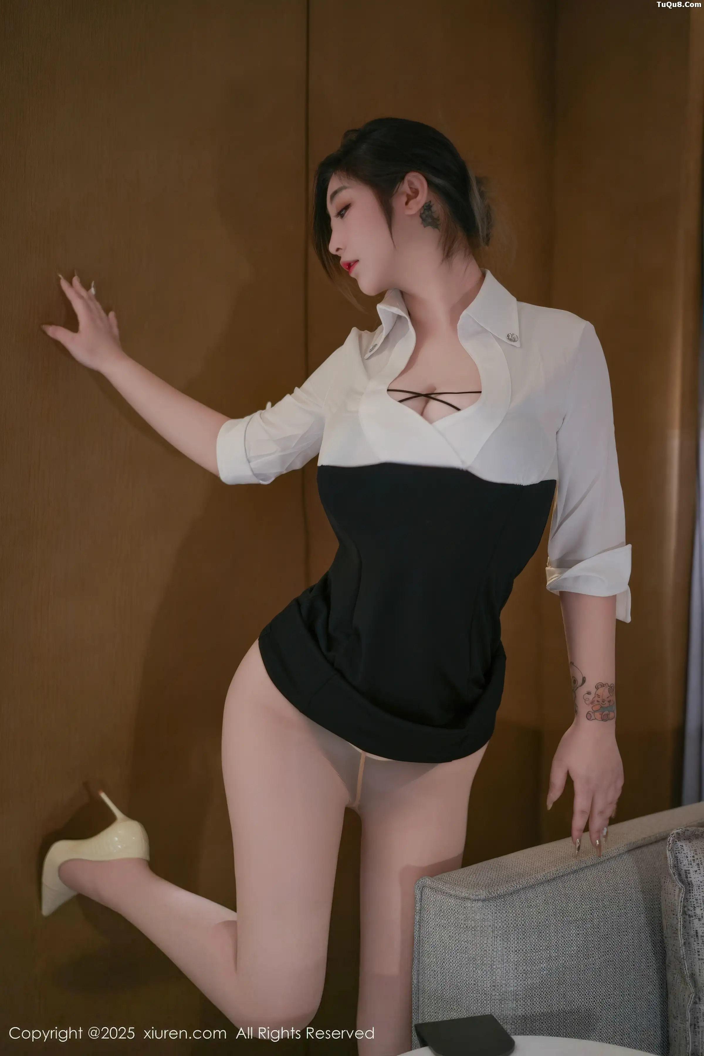 秀人集.com_[XiuRen秀人网]No.11045_女神妲己_Toxic性感白色衬衫露黑色内衣秀丰满身材诱惑写真80P