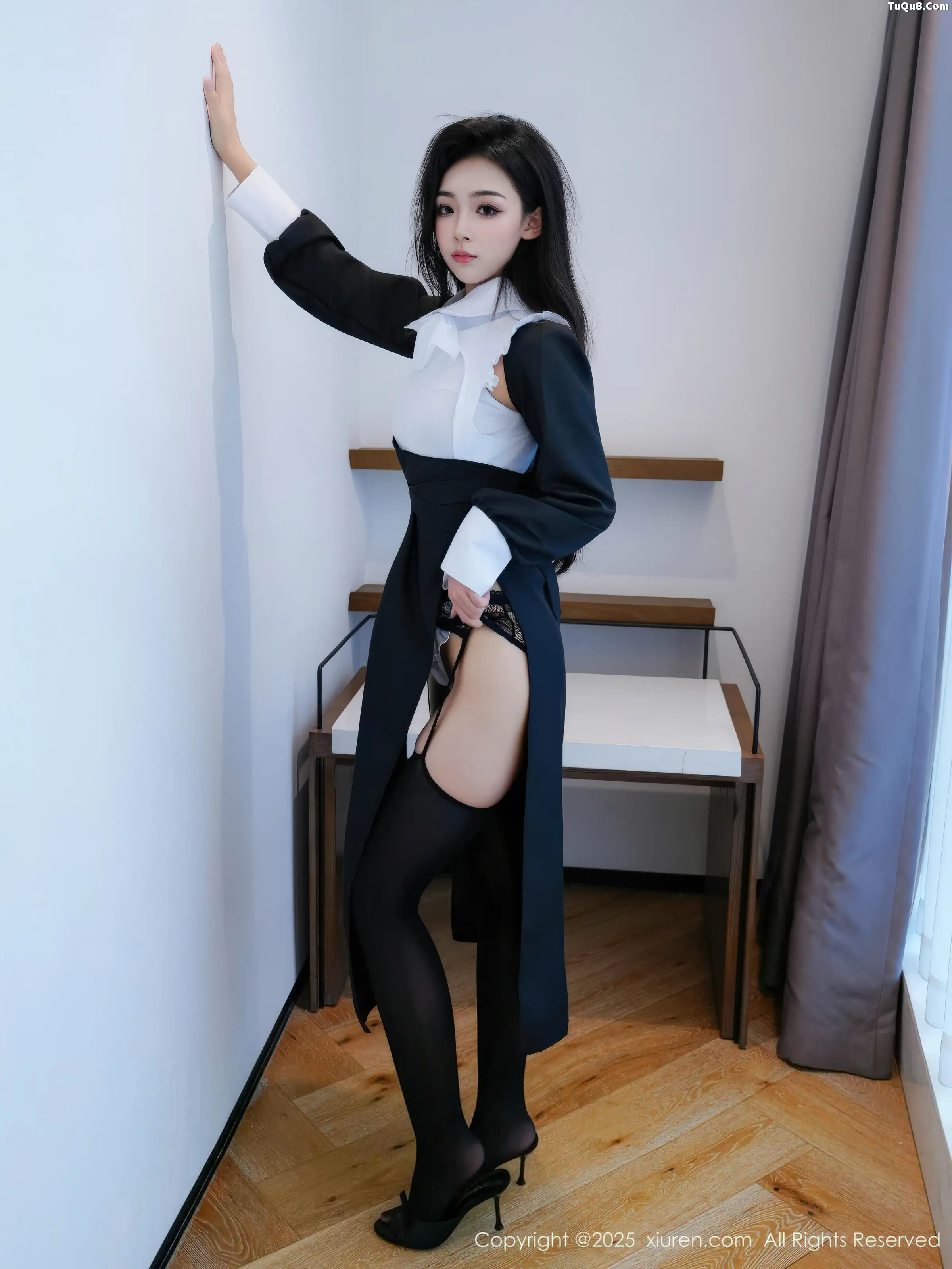 秀人集.com_[XiuRen秀人网]No.11059_模特白琮瑗性感黑白修女服饰配黑丝吊袜秀曼妙身姿撩人诱惑写真65P