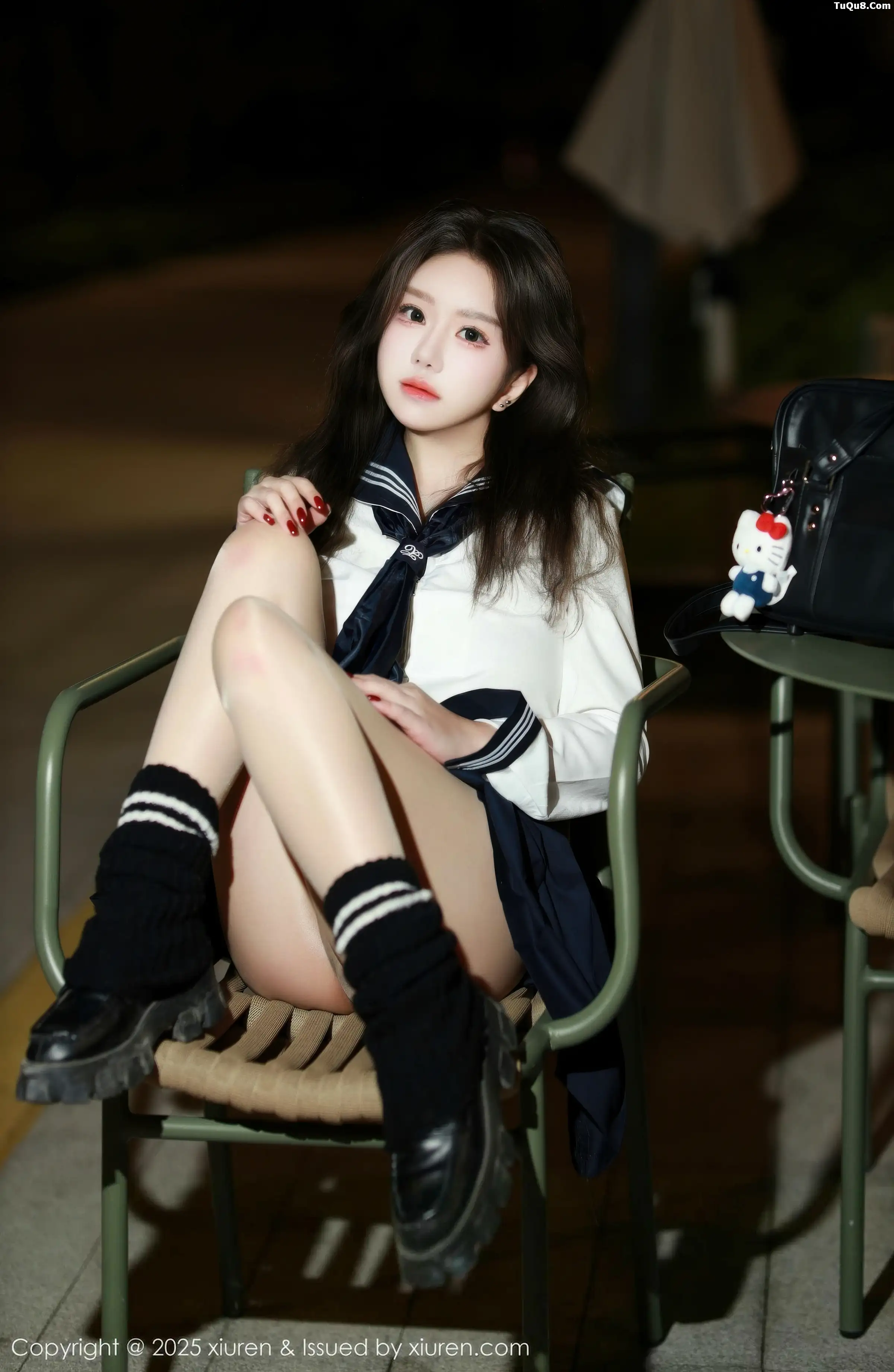 秀人集.com_[XiuRen秀人网]No.11071_模特小薯条nienie性感白T配黑色短裙露超薄黑丝秀美腿诱惑写真58P